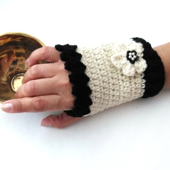 Handmade Accessories - Crochet Fingerless Gloves, Mittens,Wristlet,